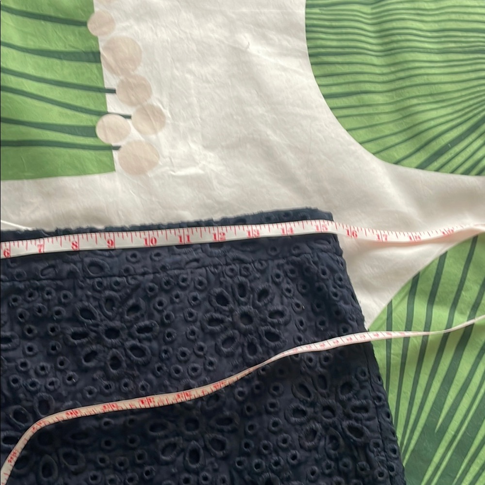 J Crew Blue Knee-Length Pencil Skirt - Picture 4 of 8